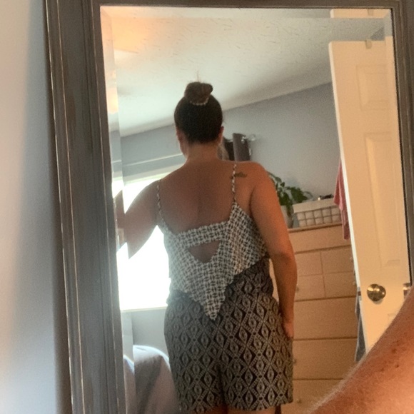 I.N. San Francisco Black and White Romper - Picture 6 of 6